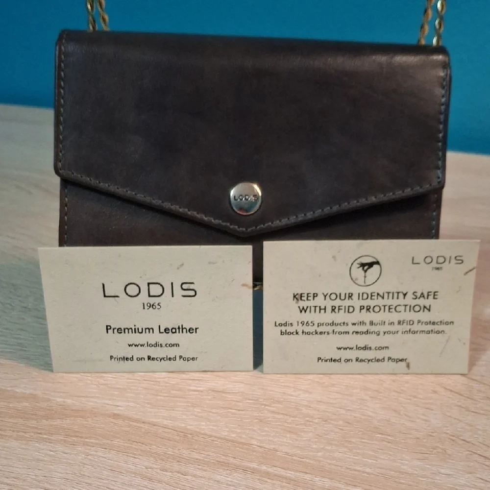 Lodis Dark Brown Trilfold Leather Wallet